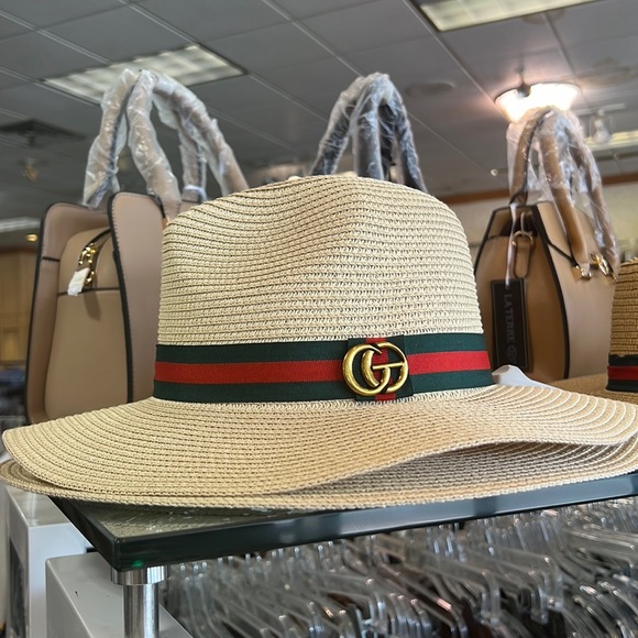 Fashion Nova Accessories - New GG straw summer vacation hat